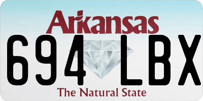 AR license plate 694LBX