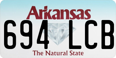 AR license plate 694LCB