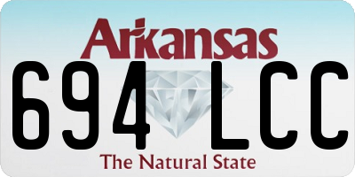 AR license plate 694LCC