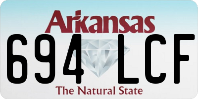 AR license plate 694LCF