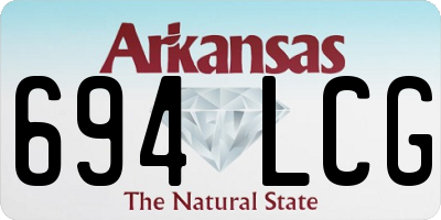 AR license plate 694LCG