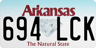 AR license plate 694LCK