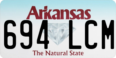 AR license plate 694LCM