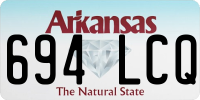 AR license plate 694LCQ