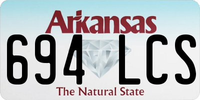 AR license plate 694LCS