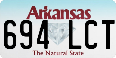 AR license plate 694LCT