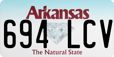 AR license plate 694LCV