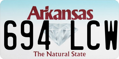 AR license plate 694LCW