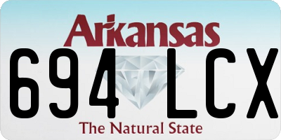 AR license plate 694LCX
