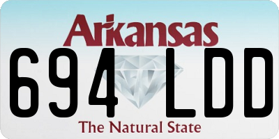 AR license plate 694LDD