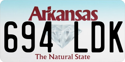 AR license plate 694LDK