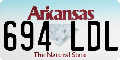 AR license plate 694LDL