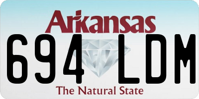AR license plate 694LDM