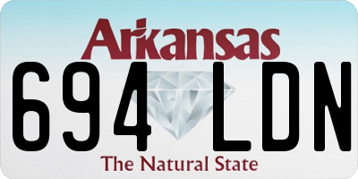 AR license plate 694LDN