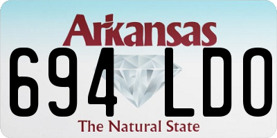 AR license plate 694LDO