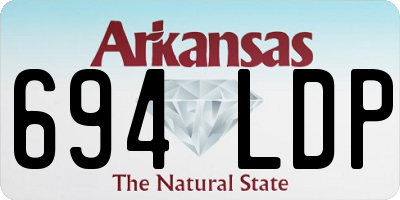 AR license plate 694LDP