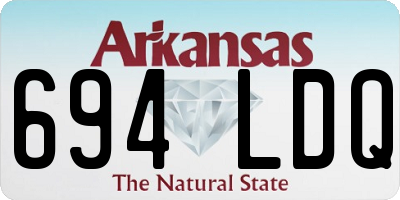 AR license plate 694LDQ