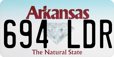 AR license plate 694LDR