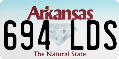 AR license plate 694LDS