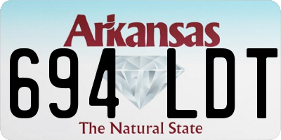 AR license plate 694LDT