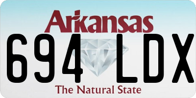 AR license plate 694LDX