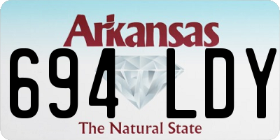 AR license plate 694LDY