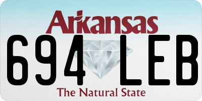 AR license plate 694LEB