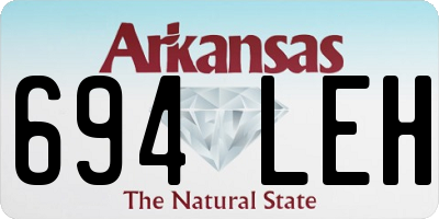 AR license plate 694LEH