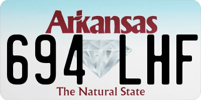 AR license plate 694LHF