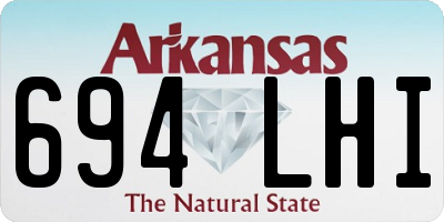 AR license plate 694LHI