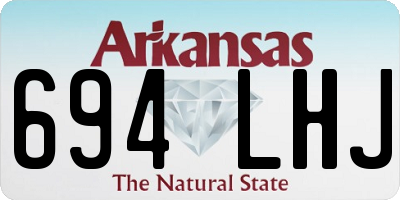 AR license plate 694LHJ