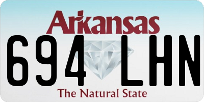 AR license plate 694LHN