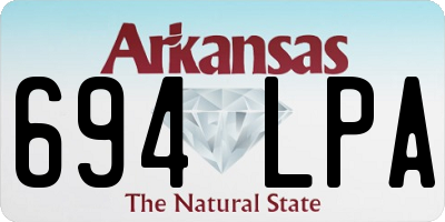 AR license plate 694LPA
