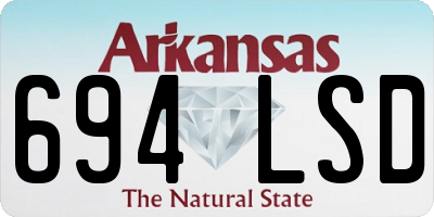 AR license plate 694LSD