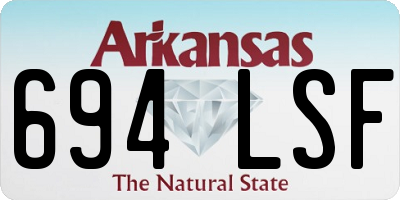 AR license plate 694LSF