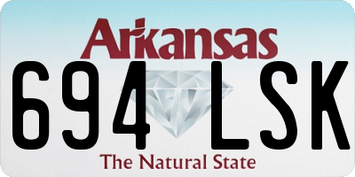 AR license plate 694LSK