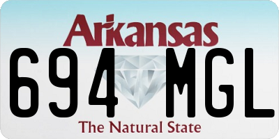 AR license plate 694MGL