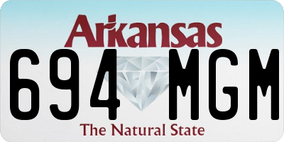 AR license plate 694MGM