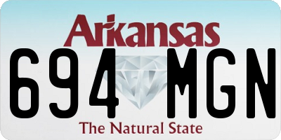 AR license plate 694MGN