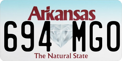 AR license plate 694MGO