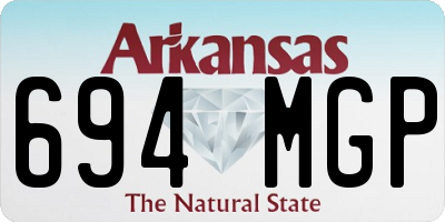 AR license plate 694MGP