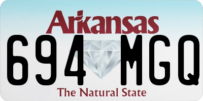 AR license plate 694MGQ