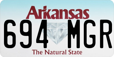 AR license plate 694MGR