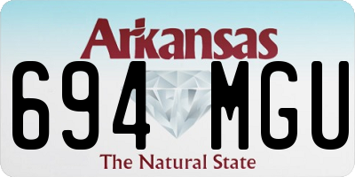AR license plate 694MGU