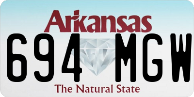 AR license plate 694MGW