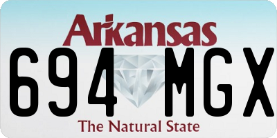 AR license plate 694MGX