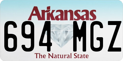 AR license plate 694MGZ