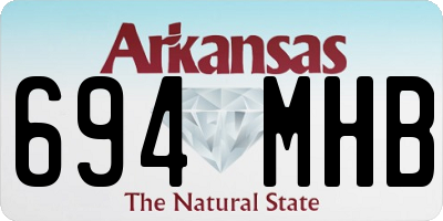 AR license plate 694MHB