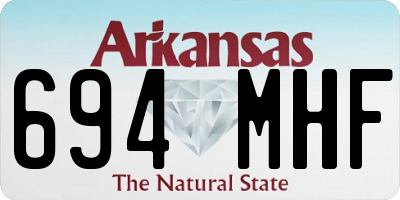 AR license plate 694MHF