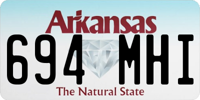 AR license plate 694MHI